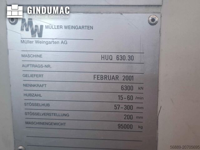 Mechanical Stamping Press Müller HUQ 630.30