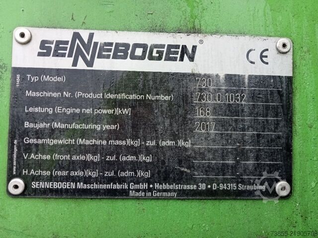 Máy xử lý vật liệu Sennebogen 730E