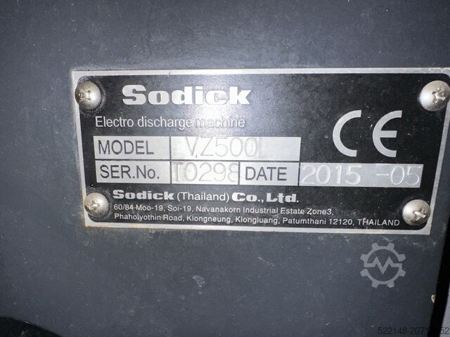 Wire-cut electrical discharge machine (wire EDM) Sodick VZ 500L
