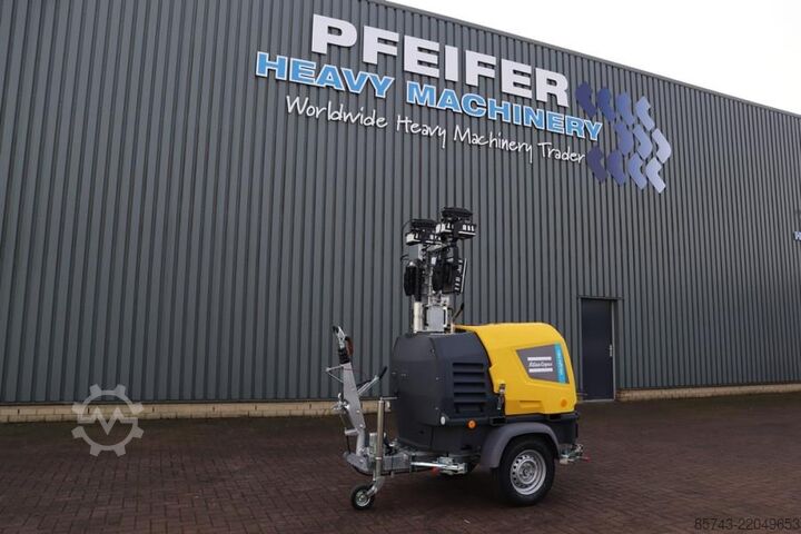 Svjetlosni toranj Atlas Copco Hilight H6+ Valid inspection, Max Boom Height 8m,