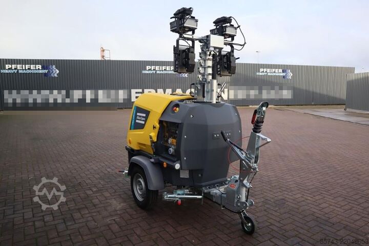 Svjetlosni toranj Atlas Copco Hilight H6+ Valid inspection, Max Boom Height 8m,