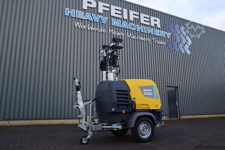 Svjetlosni toranj Atlas Copco Hilight H6+ Valid inspection, Max Boom Height 8m,