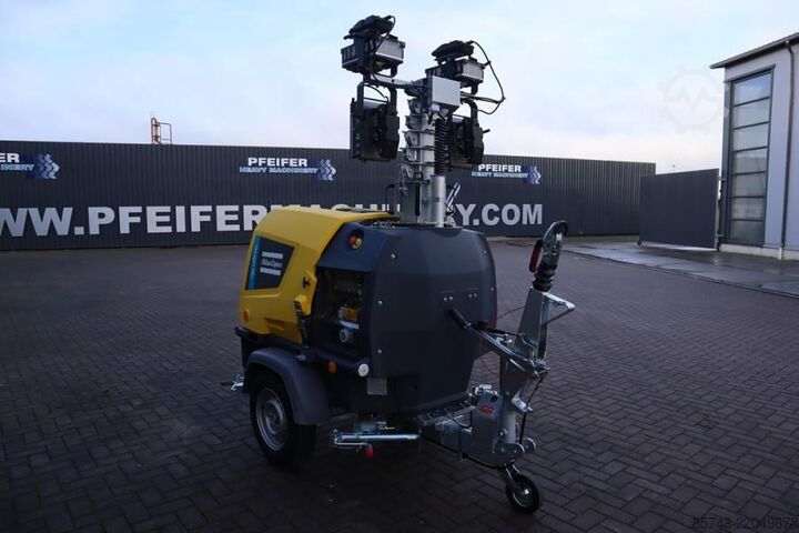 Svjetlosni toranj Atlas Copco Hilight H6+ Valid inspection, Max Boom Height 8m,