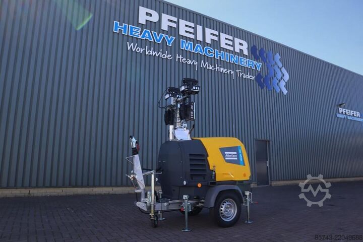 Svjetlosni toranj Atlas Copco Hilight H6+ Valid inspection, Max Boom Height 8m,