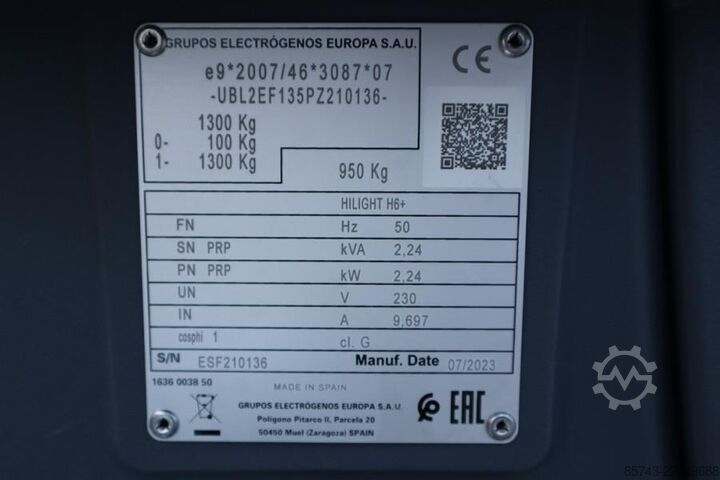 Svjetlosni toranj Atlas Copco Hilight H6+ Valid inspection, Max Boom Height 8m,