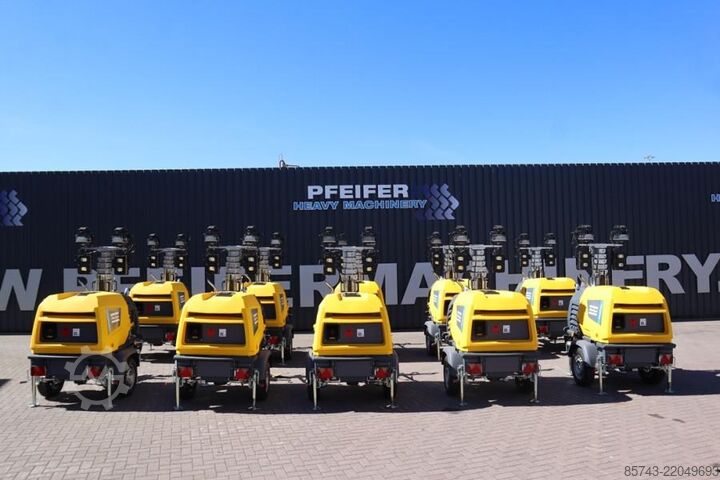 Svjetlosni toranj Atlas Copco Hilight H6+ Valid inspection, Max Boom Height 8m,