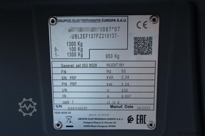 Svjetlosni toranj Atlas Copco Hilight H6+ Valid inspection, Max Boom Height 8m,