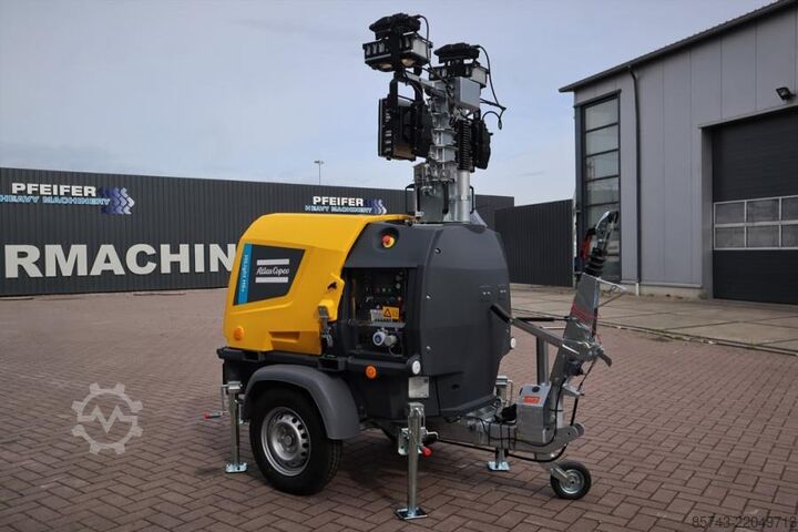 Svjetlosni toranj Atlas Copco Hilight H6+ Valid inspection, Max Boom Height 8m,