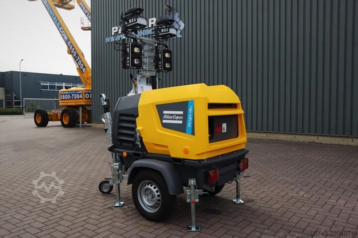 Svjetlosni toranj Atlas Copco Hilight H6+ Valid inspection, Max Boom Height 8m,