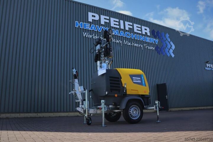 Svjetlosni toranj Atlas Copco Hilight H6+ Valid inspection, Max Boom Height 8m,
