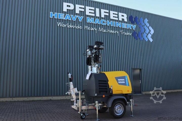 Svjetlosni toranj Atlas Copco Hilight H6+ Valid inspection, Max Boom Height 8m,