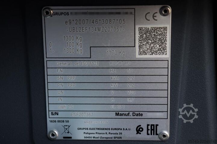 Svjetlosni toranj Atlas Copco Hilight H6+ Valid inspection, Max Boom Height 8m,