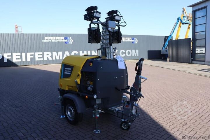 Svjetlosni toranj Atlas Copco Hilight H6+ Valid inspection, Max Boom Height 8m,