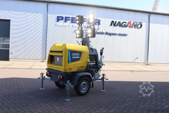 Svjetlosni toranj Atlas Copco Hilight H6+ Valid inspection, Max Boom Height 8m,