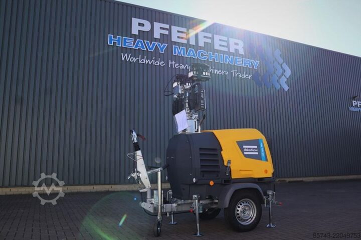 Svjetlosni toranj Atlas Copco Hilight H6+ Valid inspection, Max Boom Height 8m,