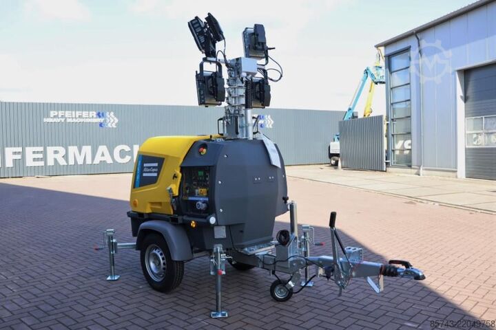 Svjetlosni toranj Atlas Copco Hilight H6+ Valid inspection, Max Boom Height 8m,