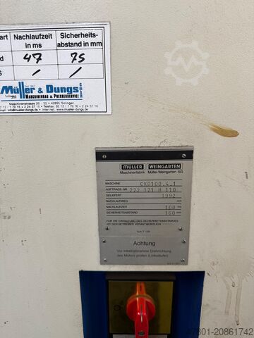 Hydraulische Presse Müller Weingarten CKD100 4.1