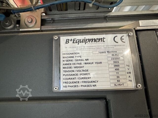 Máquina empaquetadora de cartón B&E Equipment / I-Pak INRU, Ipak