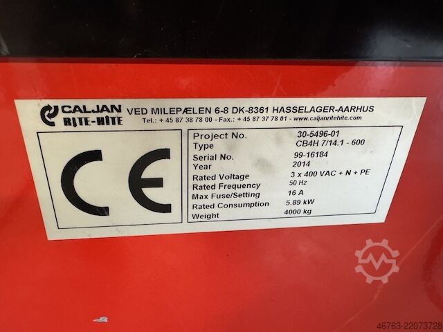 Nastro trasportatore Caljan CB4H 7/14.3-600