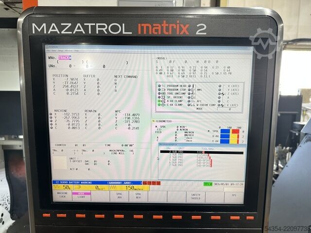 5 Axis CNC Machining Centre Mazak Variaxis i-500