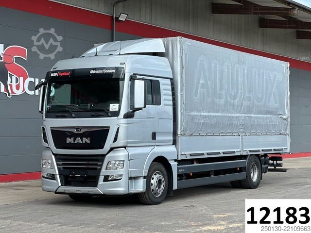 Xe tải thùng bạt sàn phẳng MAN TGX 18.430 4x2 LL Plane & EDSCHA/RETARDER/NAVI/