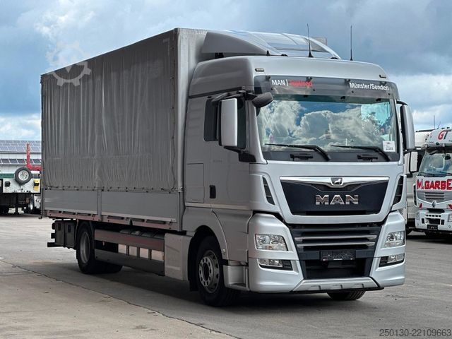 Xe tải thùng bạt sàn phẳng MAN TGX 18.430 4x2 LL Plane & EDSCHA/RETARDER/NAVI/