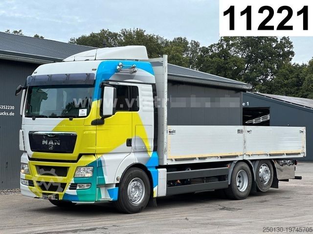 Вантажівка з відкритою платформою MAN TGX 26.440 6x2 Pritsche Liftachse EURO 5