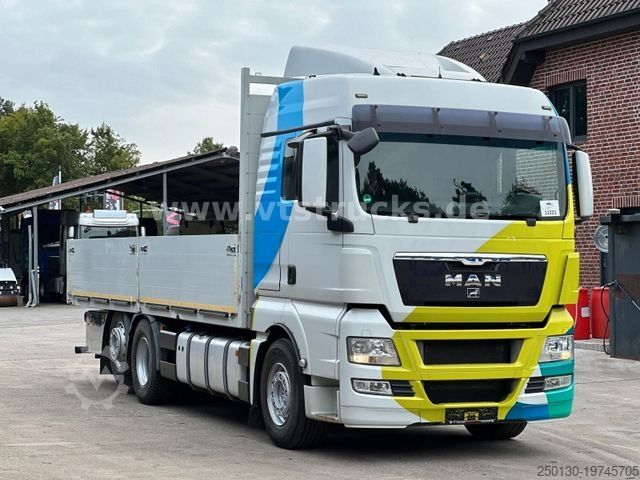 Вантажівка з відкритою платформою MAN TGX 26.440 6x2 Pritsche Liftachse EURO 5