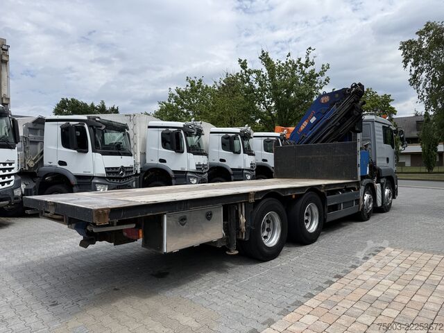 Камион с платформа MAN TGA 35.400 8X4 Kran PM 48028 bis 26 Meter