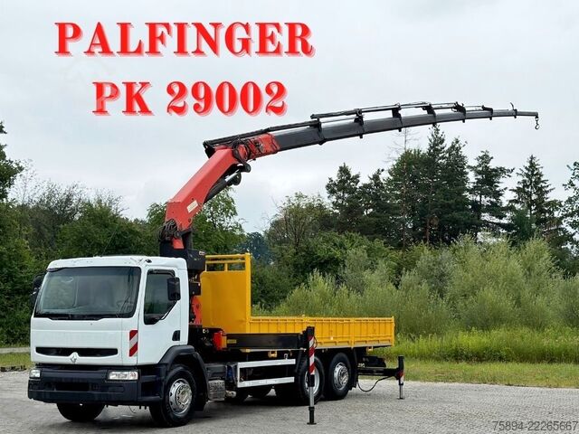 ट्रक-माउंटेड क्रेन RENAULT Premium 320* PRITSCHE 6,30m *PK 29002/FUNK* TOP