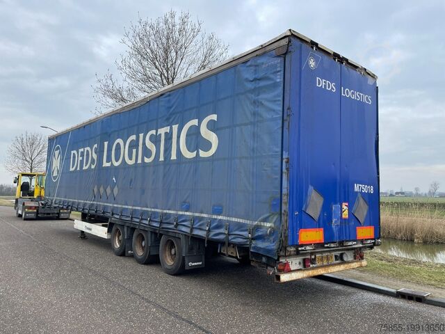 Curtain sided Krone SD 3-Axle Mega / BPW Axles / NL Trailer