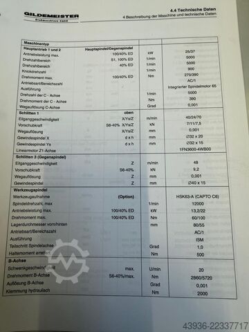 CNC virpošanas un frēzēšanas centrs DMG GMX 200 Linear