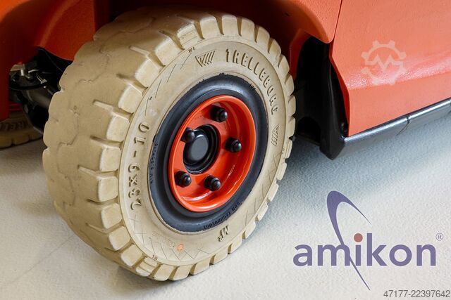 5,37m Zinkenverstellung Ladegerät Linde E50 Elektro Gabelstapler 5t Triplex