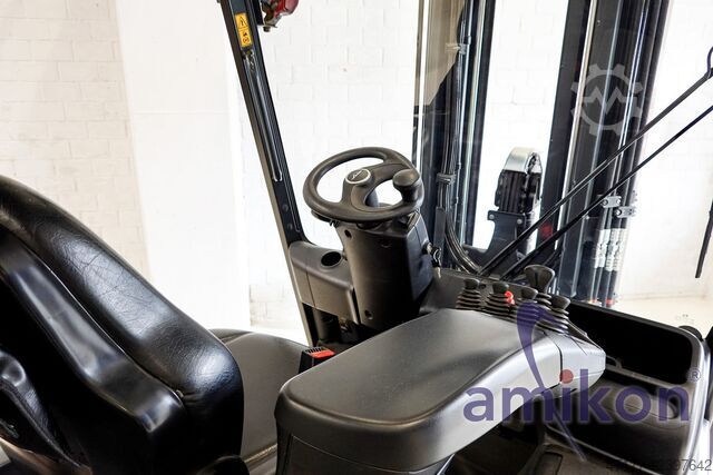 5,37m Zinkenverstellung Ladegerät Linde E50 Elektro Gabelstapler 5t Triplex