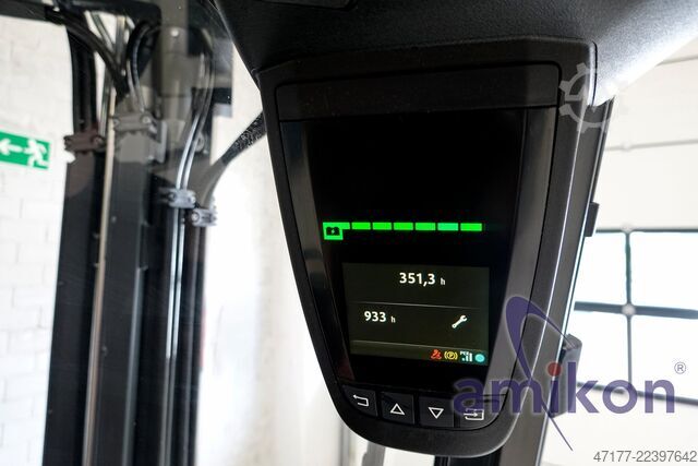 5,37m Zinkenverstellung Ladegerät Linde E50 Elektro Gabelstapler 5t Triplex