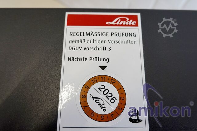5,37m Zinkenverstellung Ladegerät Linde E50 Elektro Gabelstapler 5t Triplex