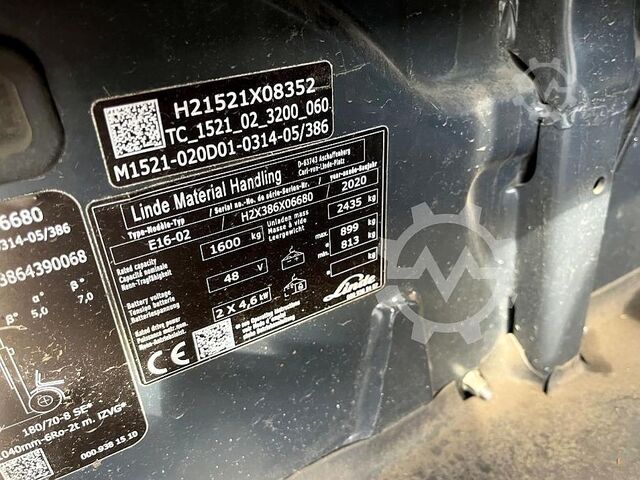 Forklift listrik 3 roda Linde E16-02