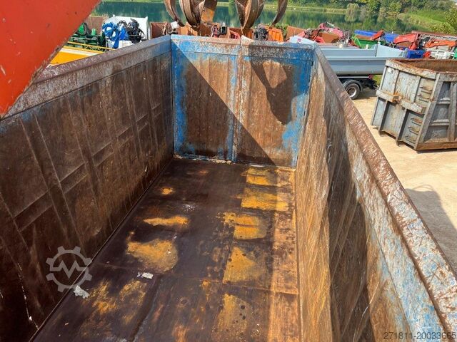 Abrollcontainer CONTAINER SCARRABILE USATO A CIELO APERTO CON GRU