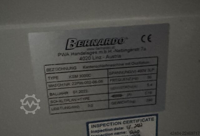 Stroj za brušenje ivica Bernardo KSM 3000 C
