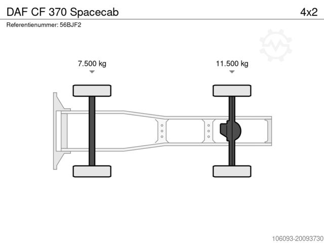 Standardni SZM DAF CF 370 Spacecab