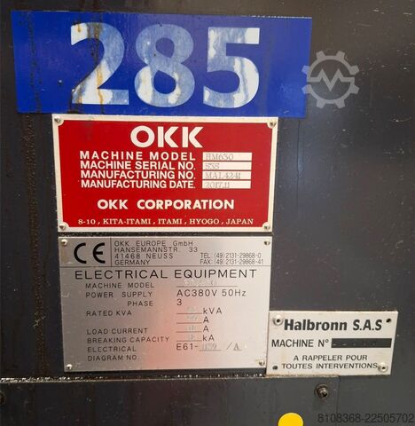 Horisontellt bearbetningscenter OKK hm630