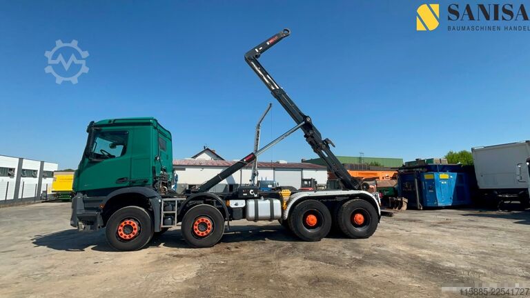 φορτηγό γερανός roll-off Mercedes-Benz Arocs 3251/Retarder/ HIAB/8x4/26T