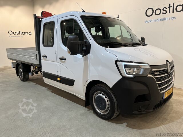 크레인이 장착된 플랫폼 트럭 Renault Master 2.3 dCi 145 PK L3 Open Laadbak / Fassi K...