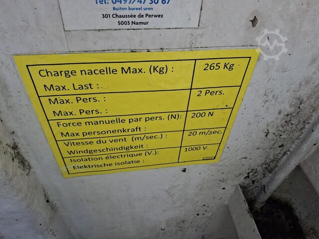 Plataforma de trabalho montada em camião IVECO EUROCARGO ML 120EL18 - EEV- NACELLE 15