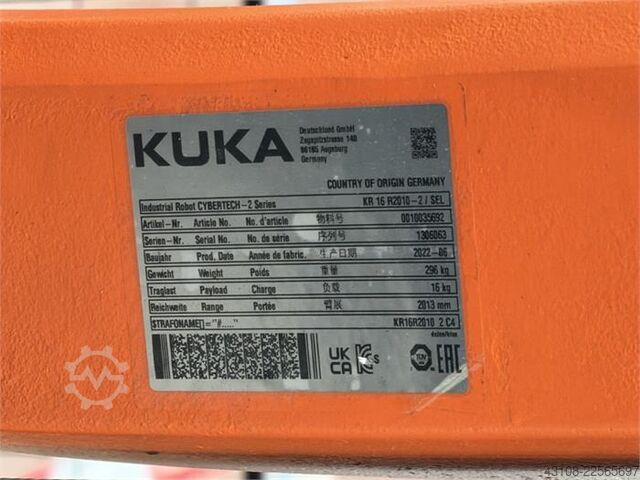 نظام بوابة روبوتية مزود بخمسة روبوتات KUKA KR 16 R2010-2
