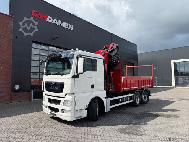 Sklápač so žeriavom MAN TGX 26.360 6x2 Kipper/Kran HMF 3220+Flyjib,winch