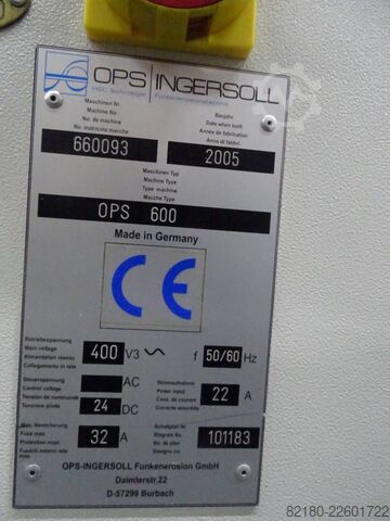 Vertikalni obdelovalni center OPS INGERSOLL OPS 600