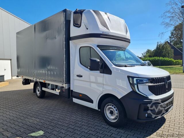 Perdeli panelvan Renault Master 35 Pritsche Schlafkab Schiebe Plane 10 Pal LUFTFEDER