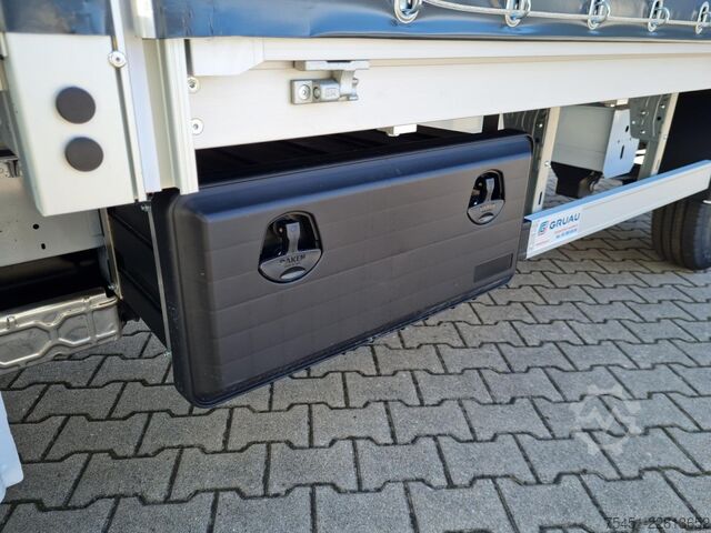 Perdeli panelvan Renault Master 35 Pritsche Schlafkab Schiebe Plane 10 Pal LUFTFEDER