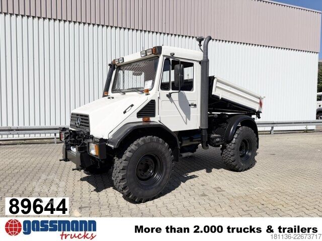 Specializētais kravas auto Unimog U 130 4x4, Kipper, Zapfwelle vorne+hinten,